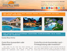 Tablet Screenshot of costa-rica-immo.com